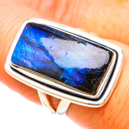 Labradorite Rings handcrafted by Ana Silver Co - RING120684