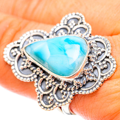 Larimar Rings handcrafted by Ana Silver Co - RING120685