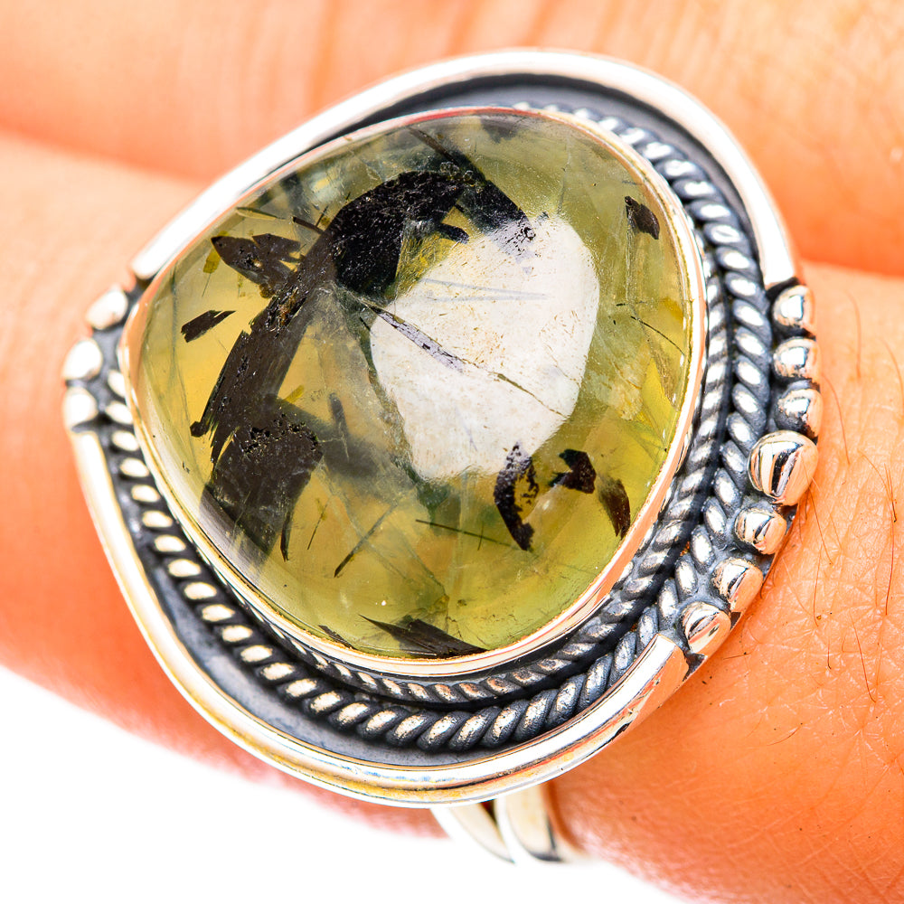 Prehnite Rings handcrafted by Ana Silver Co - RING120695