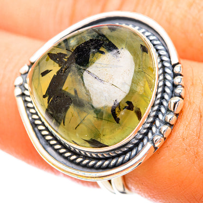 Prehnite Rings handcrafted by Ana Silver Co - RING120695