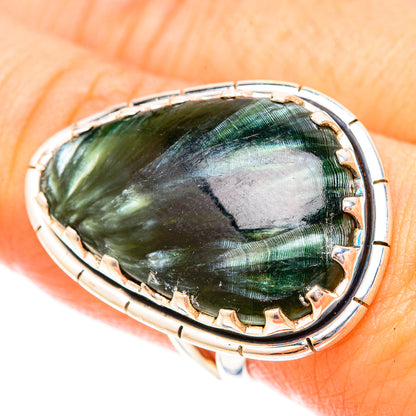 Seraphinite Rings handcrafted by Ana Silver Co - RING120697