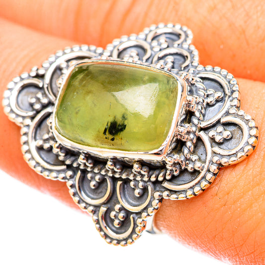 Prehnite Rings handcrafted by Ana Silver Co - RING120698