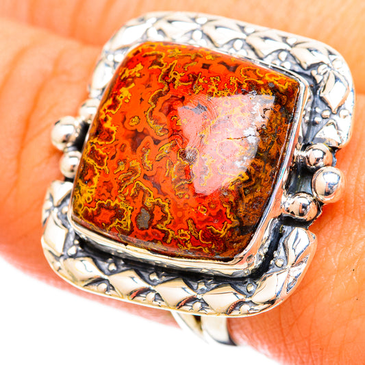 Moroccan Agate Rings handcrafted by Ana Silver Co - RING120704