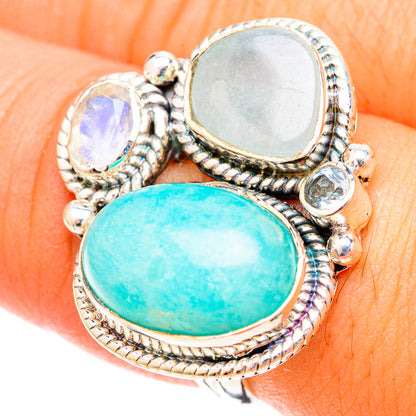 Amazonite Rings handcrafted by Ana Silver Co - RING120729