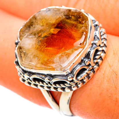 Citrine Rings handcrafted by Ana Silver Co - RING120740