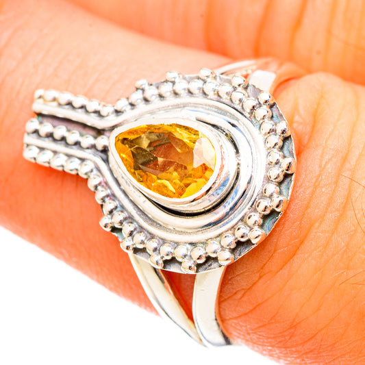 Citrine Rings handcrafted by Ana Silver Co - RING120741