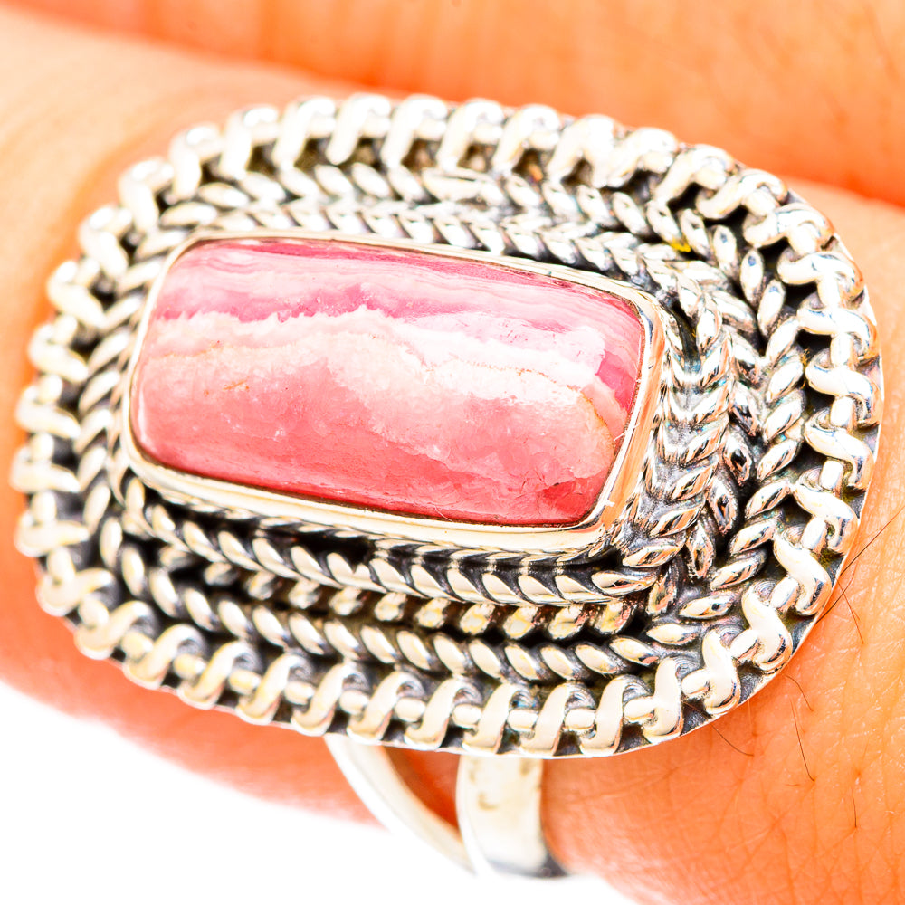 Rhodochrosite Rings handcrafted by Ana Silver Co - RING120743