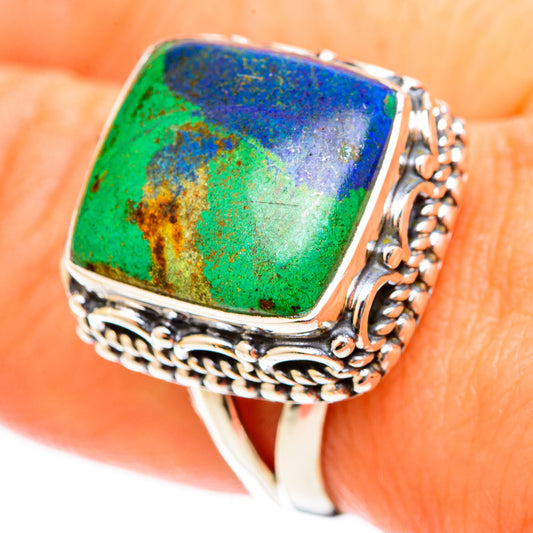Azurite Rings handcrafted by Ana Silver Co - RING120753