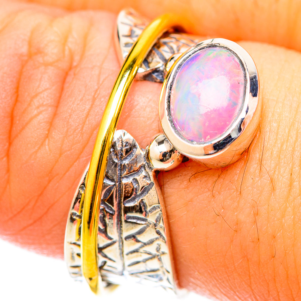 Ethiopian Opal Rings handcrafted by Ana Silver Co - RING120755