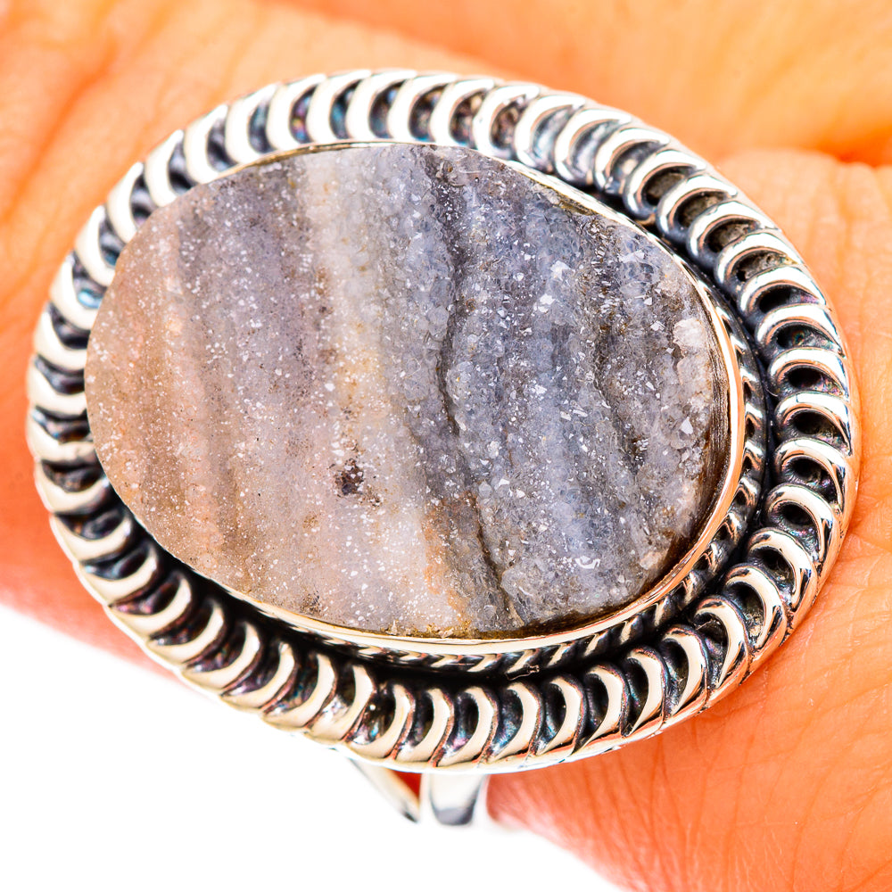 Desert Druzy Rings handcrafted by Ana Silver Co - RING120757