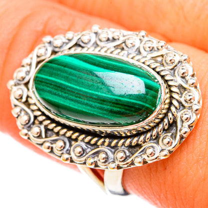 Malachite Rings handcrafted by Ana Silver Co - RING120768