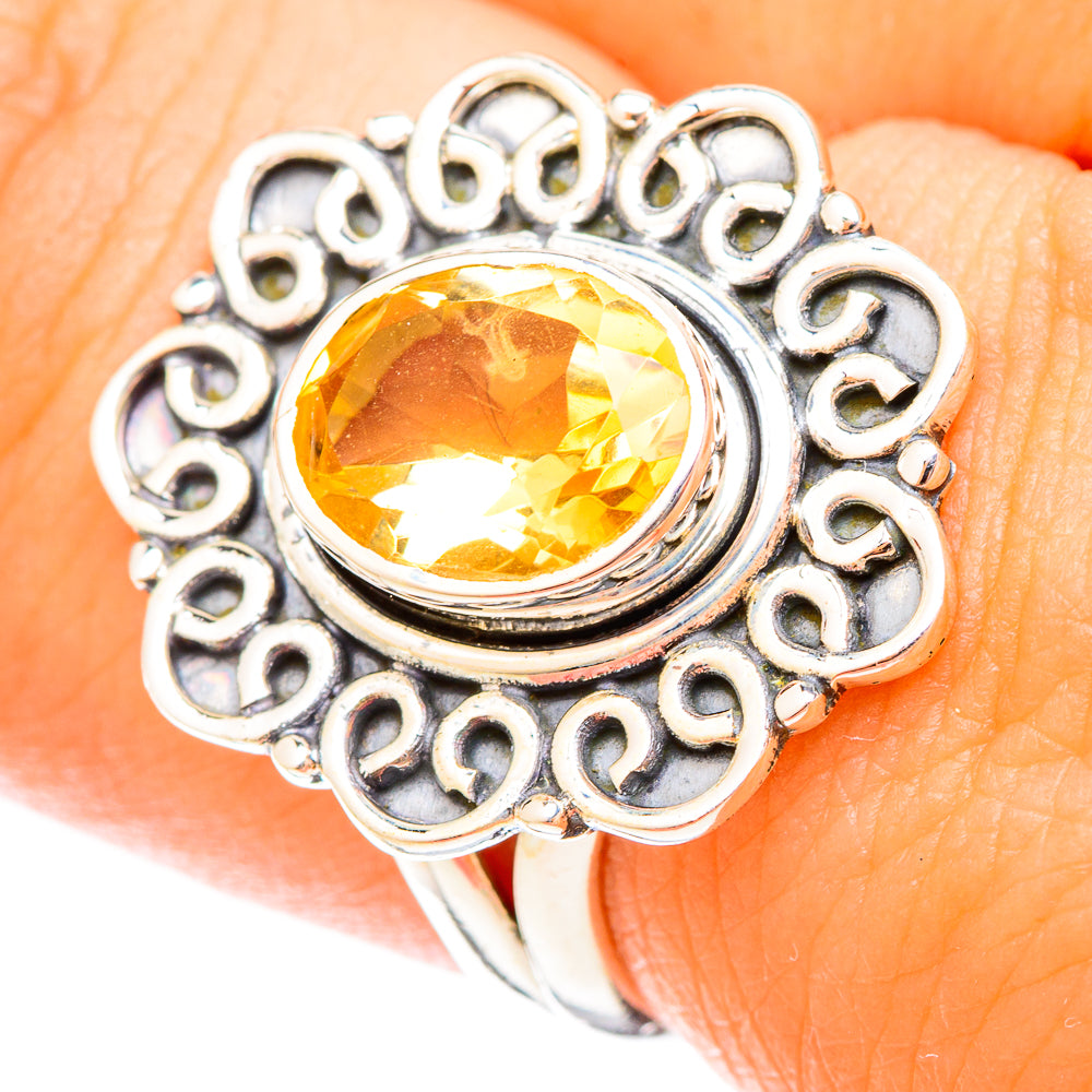 Citrine Rings handcrafted by Ana Silver Co - RING120774