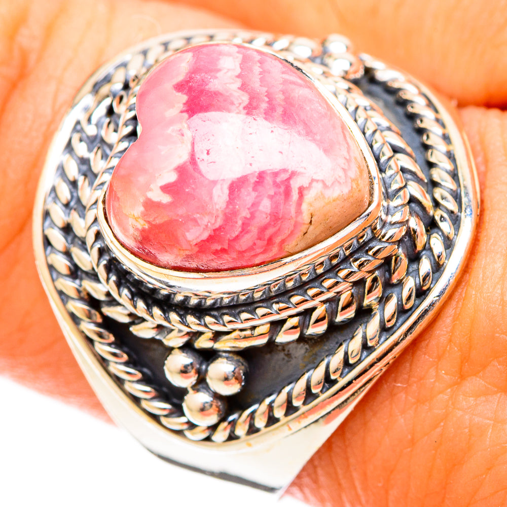 Rhodochrosite Rings handcrafted by Ana Silver Co - RING120776