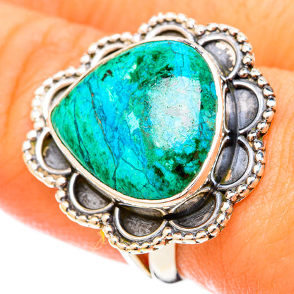 Chrysocolla Rings handcrafted by Ana Silver Co - RING120787