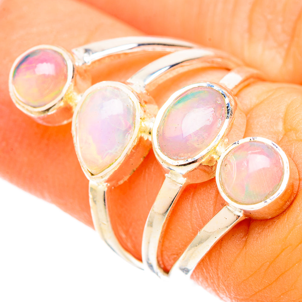 Ethiopian Opal Rings handcrafted by Ana Silver Co - RING120789