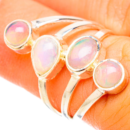 Ethiopian Opal Rings handcrafted by Ana Silver Co - RING120789