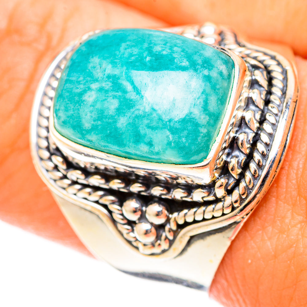 Amazonite Rings handcrafted by Ana Silver Co - RING120801
