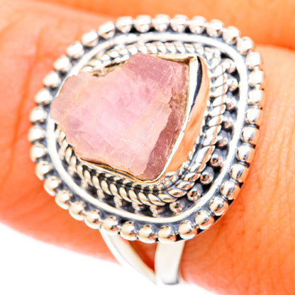 Rose Quartz Rings handcrafted by Ana Silver Co - RING120808