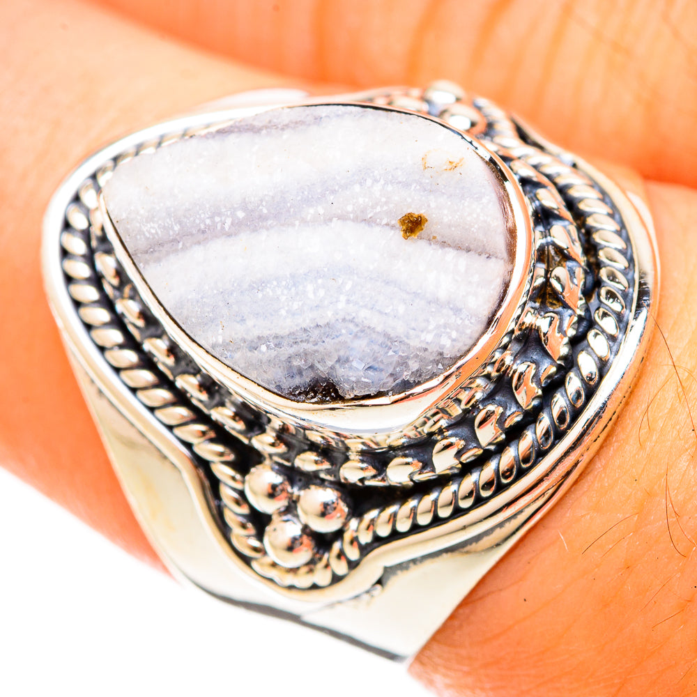 Desert Druzy Rings handcrafted by Ana Silver Co - RING120821