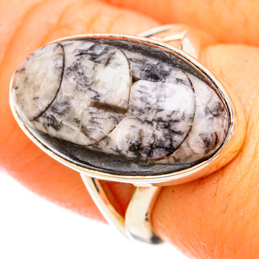 Orthoceras Fossil Rings handcrafted by Ana Silver Co - RING120822