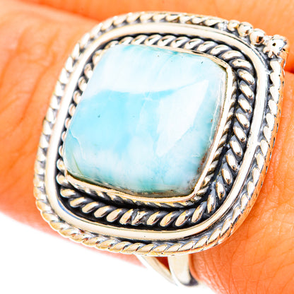 Larimar Rings handcrafted by Ana Silver Co - RING120833