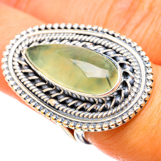 Prehnite Rings handcrafted by Ana Silver Co - RING120842
