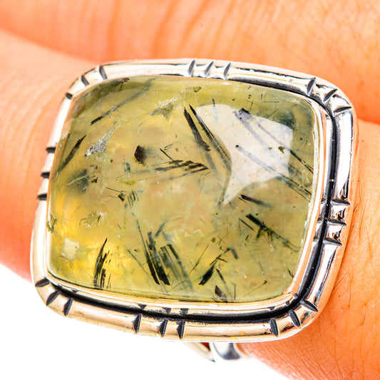 Prehnite Rings handcrafted by Ana Silver Co - RING120843