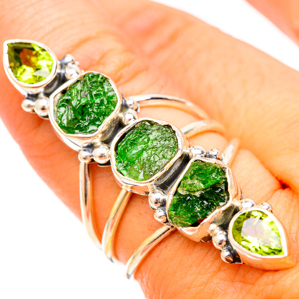 Chrome Diopside Rings handcrafted by Ana Silver Co - RING120844