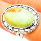 Lemon Chrysoprase Rings handcrafted by Ana Silver Co - RING120845