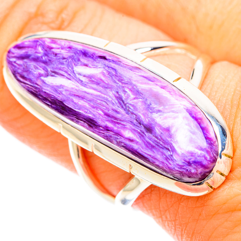 Charoite Rings handcrafted by Ana Silver Co - RING120858