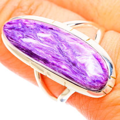 Charoite Rings handcrafted by Ana Silver Co - RING120858