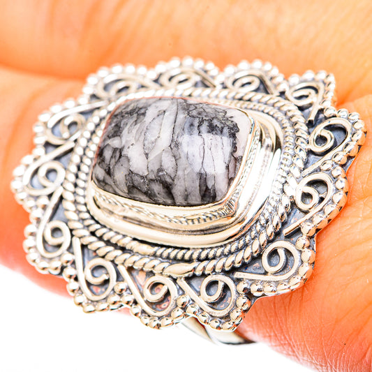Pinolith Jasper Rings handcrafted by Ana Silver Co - RING120865