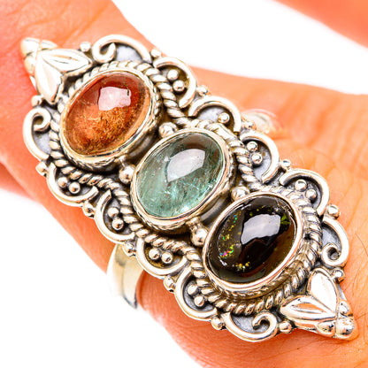 Ethiopian Opal Rings handcrafted by Ana Silver Co - RING120878