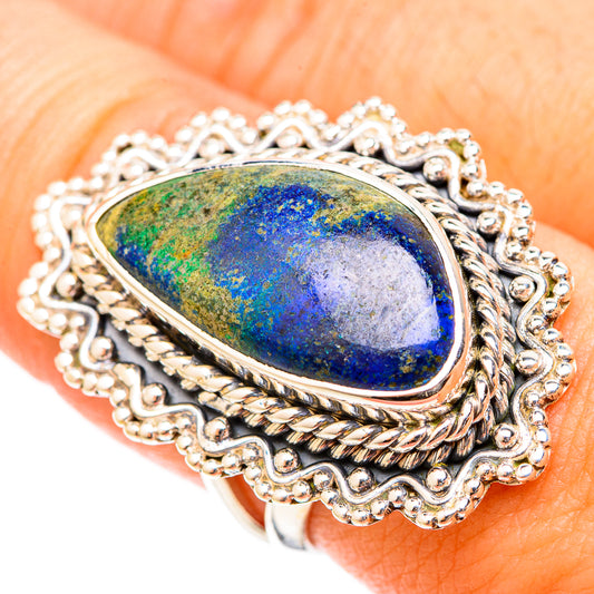 Azurite Rings handcrafted by Ana Silver Co - RING120879