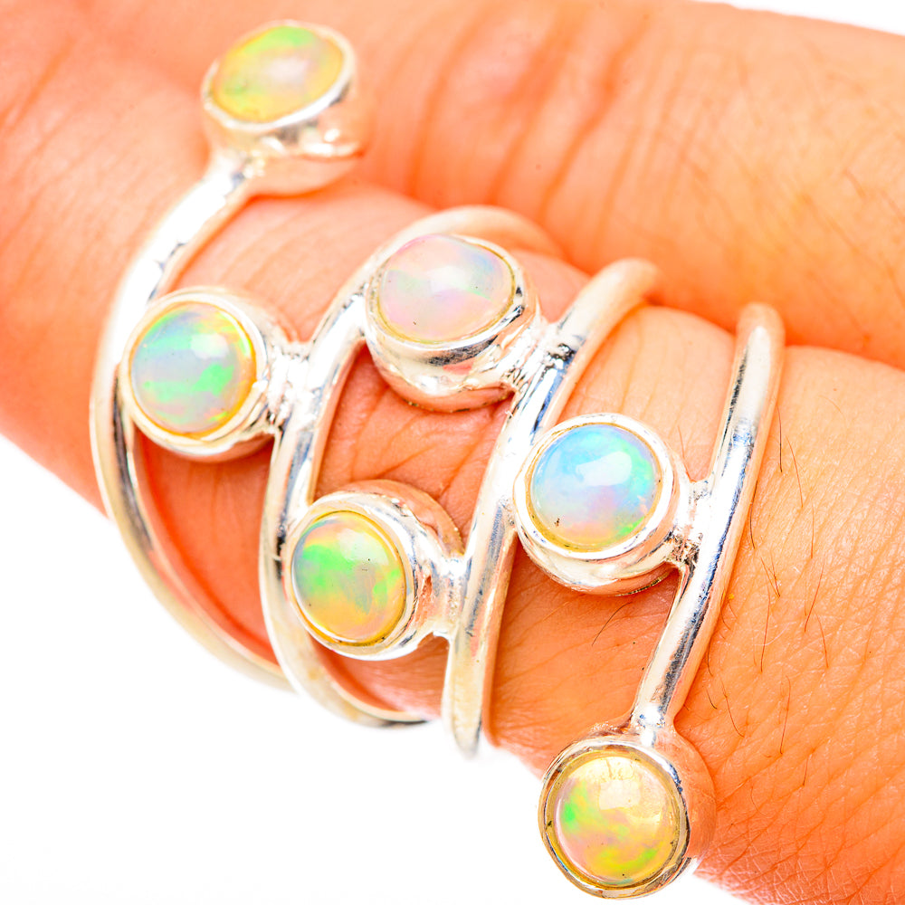 Ethiopian Opal Rings handcrafted by Ana Silver Co - RING120881