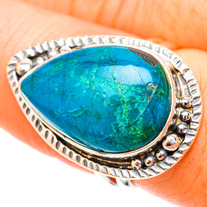 Chrysocolla Rings handcrafted by Ana Silver Co - RING120890