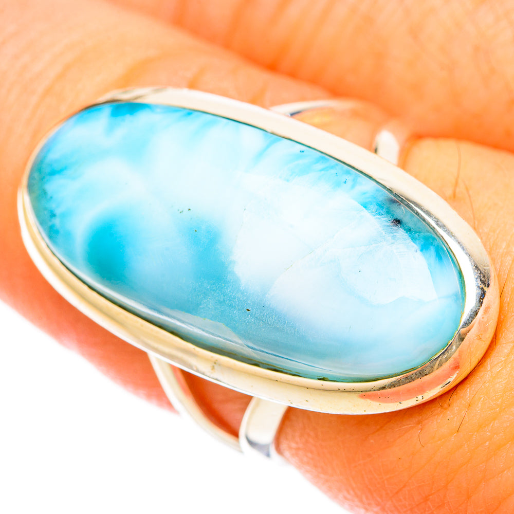 Larimar Rings handcrafted by Ana Silver Co - RING120892