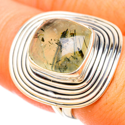 Prehnite Rings handcrafted by Ana Silver Co - RING120897