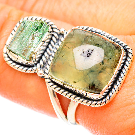 Prehnite Rings handcrafted by Ana Silver Co - RING120905