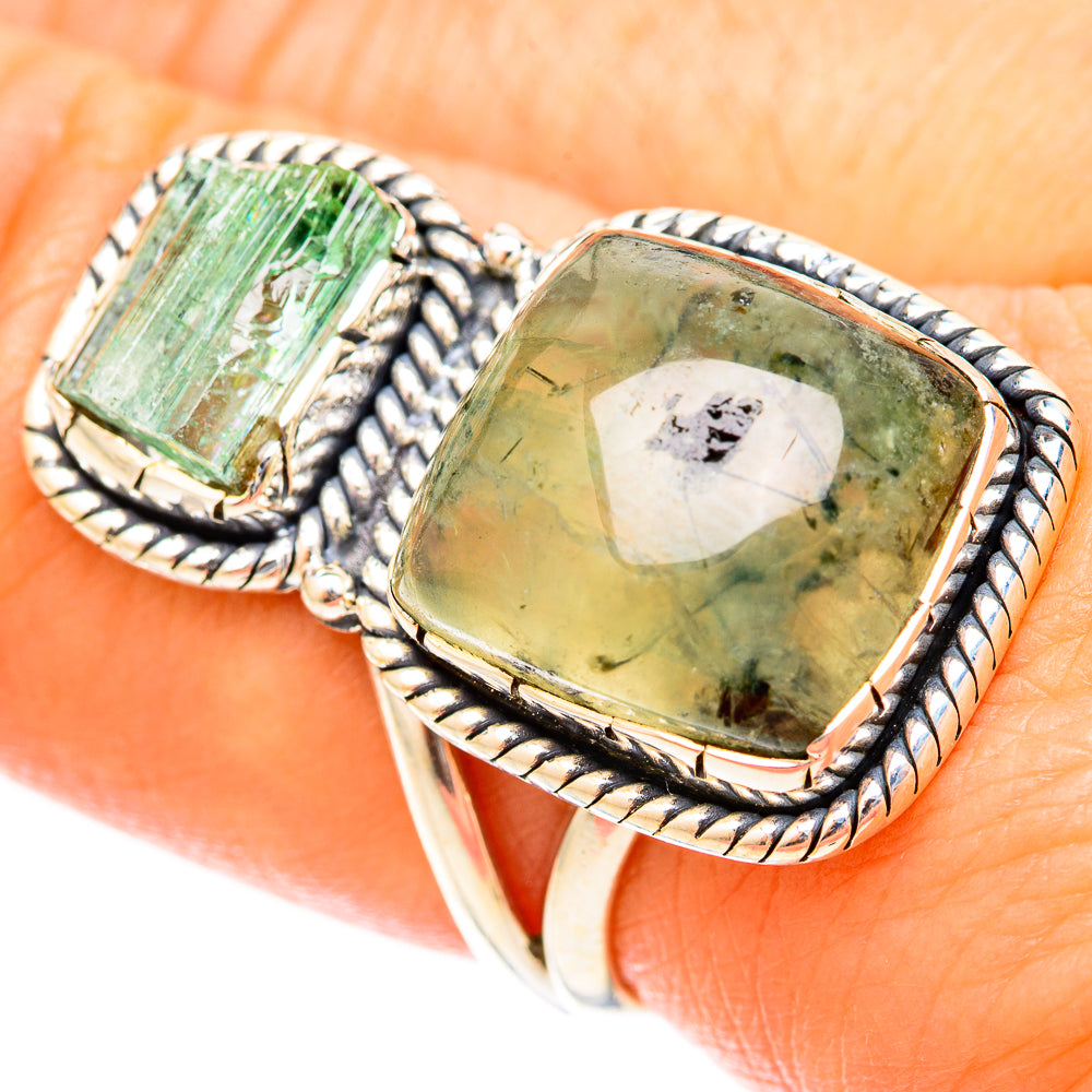 Prehnite Rings handcrafted by Ana Silver Co - RING120905