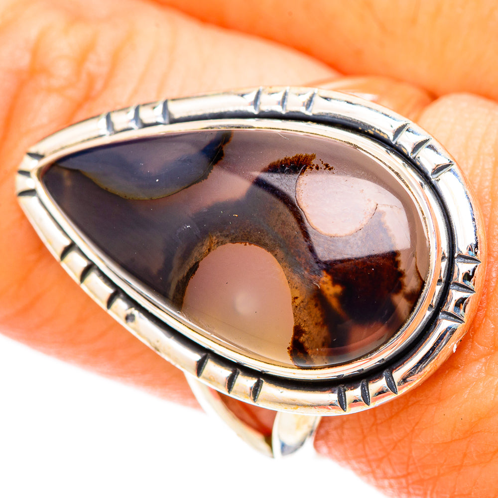 Montana Agate Rings handcrafted by Ana Silver Co - RING120908