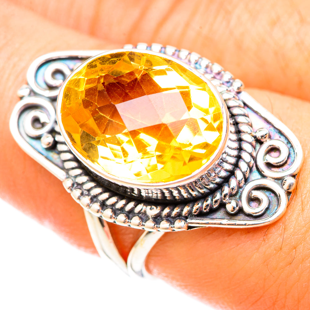 Citrine Rings handcrafted by Ana Silver Co - RING120912