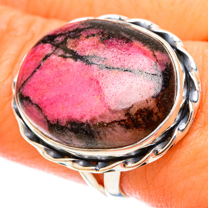 Rhodonite Rings handcrafted by Ana Silver Co - RING120915