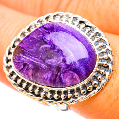 Charoite Rings handcrafted by Ana Silver Co - RING120918