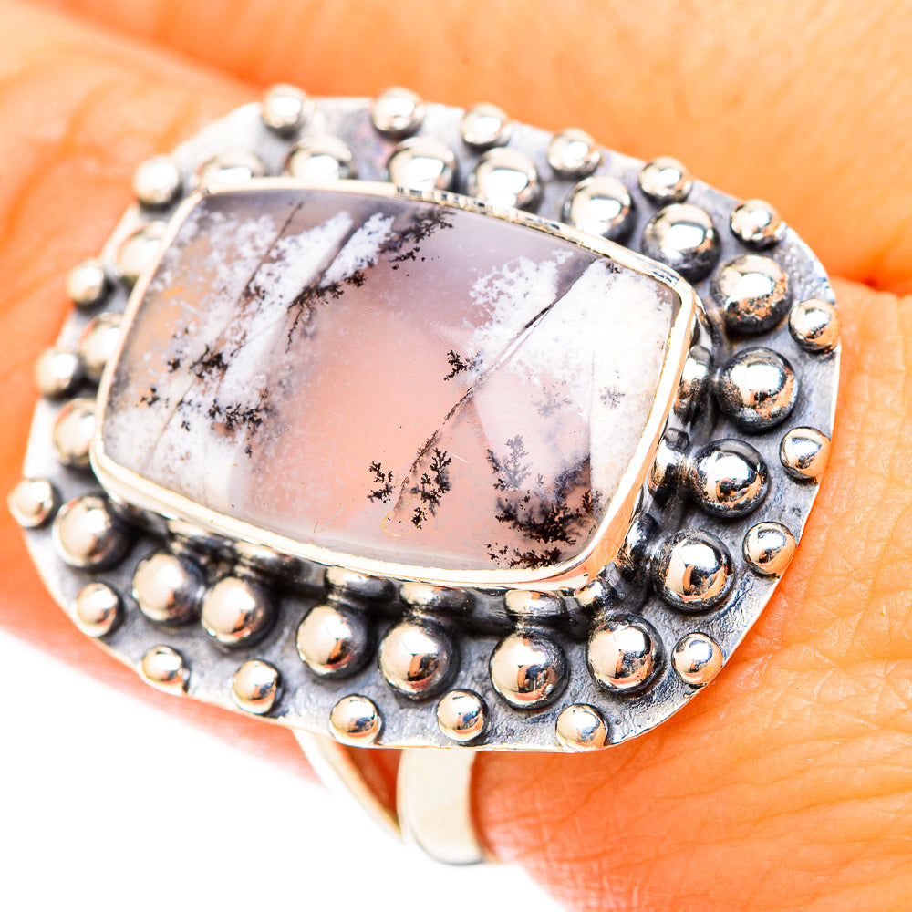 Dendritic Opal Rings handcrafted by Ana Silver Co - RING120928