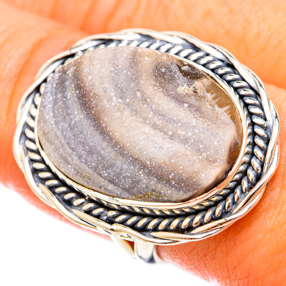 Desert Druzy Rings handcrafted by Ana Silver Co - RING120940