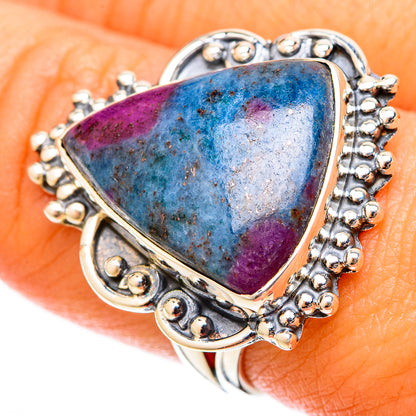 Ruby Fuchsite Rings handcrafted by Ana Silver Co - RING120950