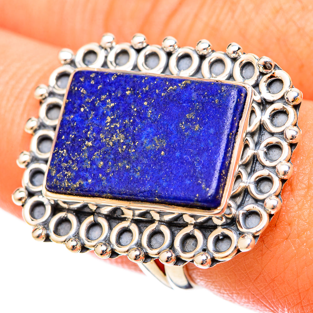 Lapis Lazuli Rings handcrafted by Ana Silver Co - RING120951