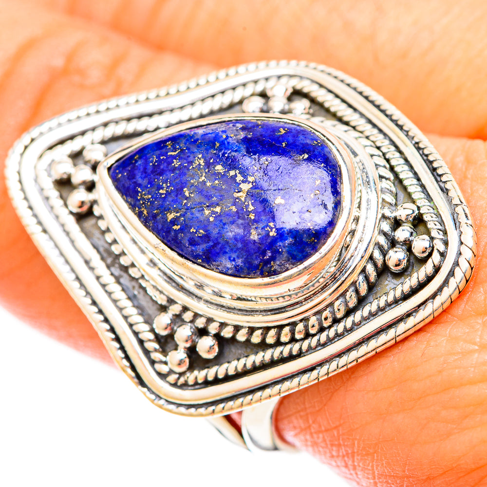 Lapis Lazuli Rings handcrafted by Ana Silver Co - RING120953