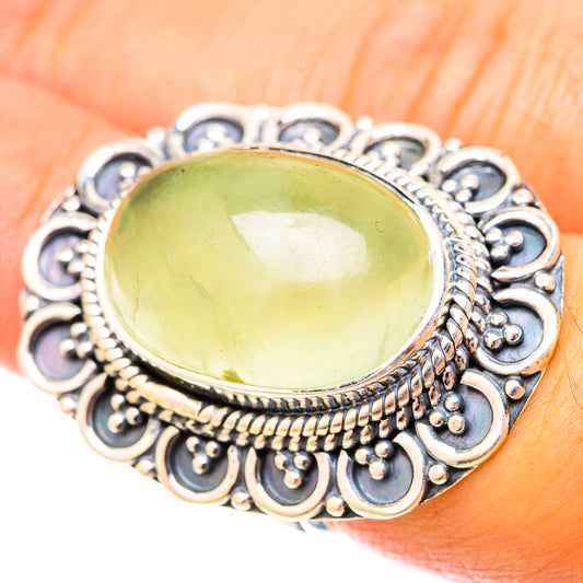 Prehnite Rings handcrafted by Ana Silver Co - RING120957